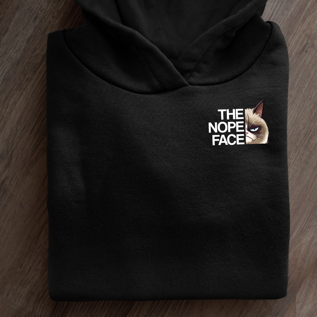 Nope Face Cat - Premium Hoodie - Unisex