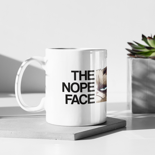 Nope Face Cat - Tasse